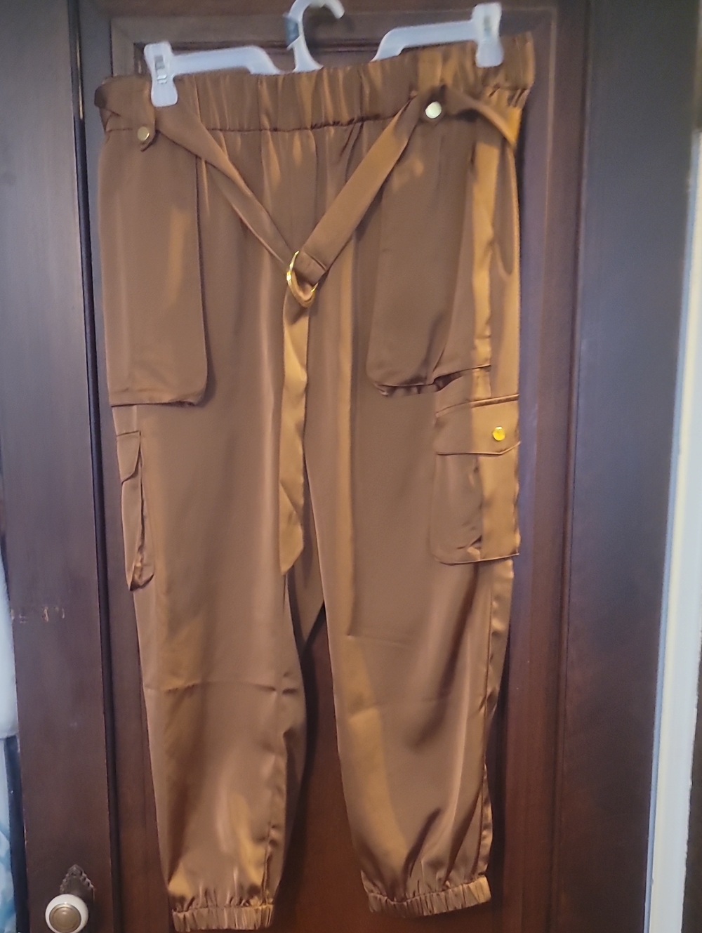INC International Concepts Brown Cargo Jogger Pants